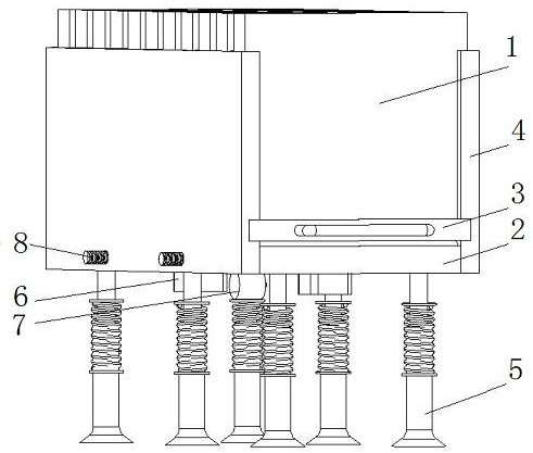 An automatic vibrating device for a building angle plate combined mold