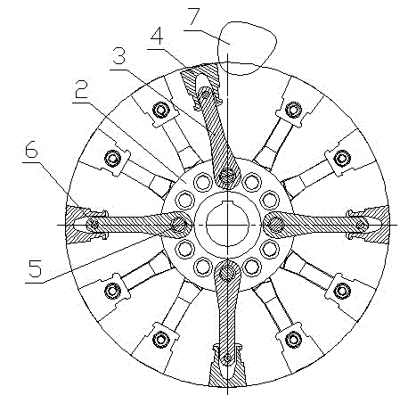 A rotor body of a reversible crusher