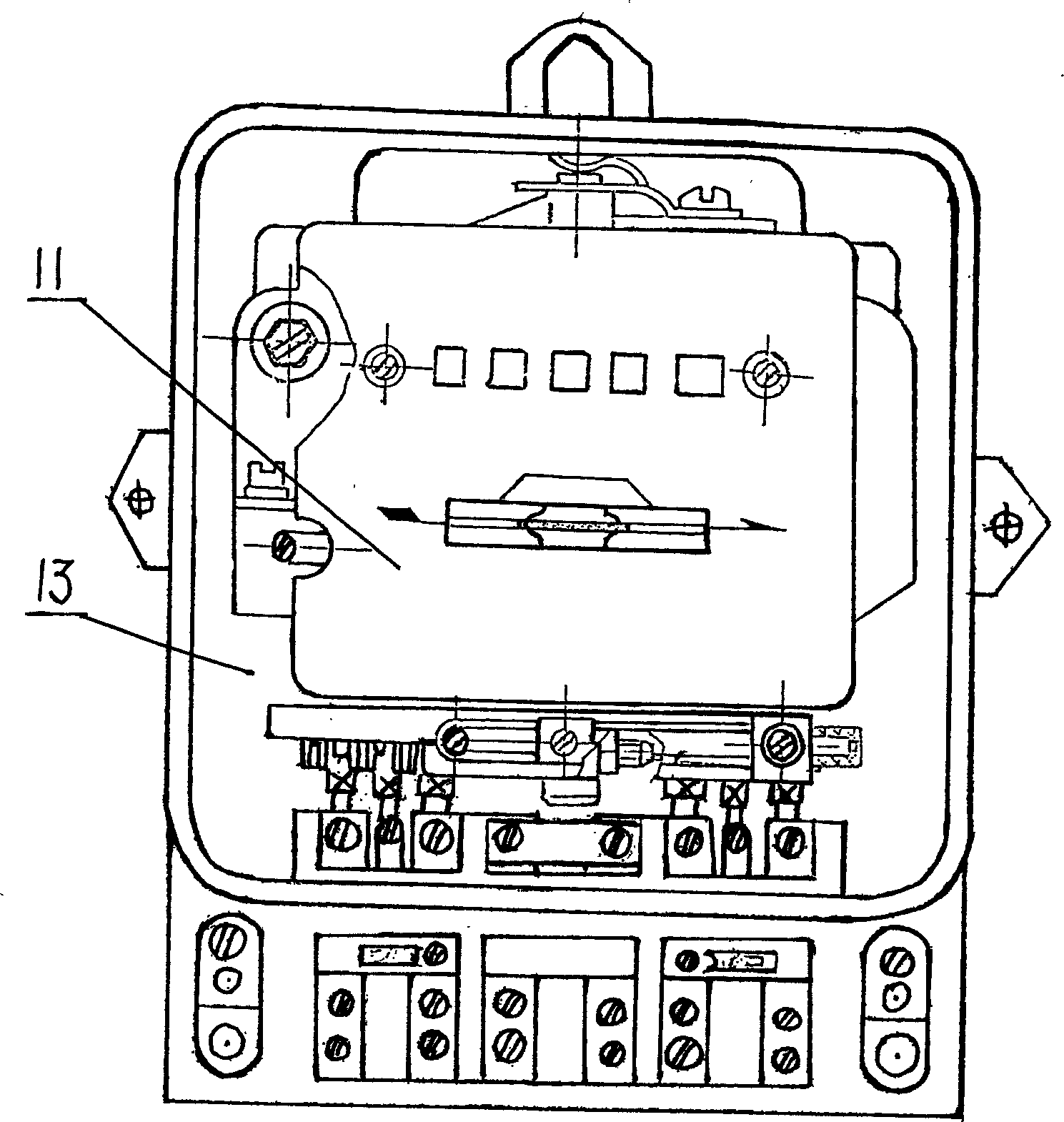 Electric energy (watt-hour) meter