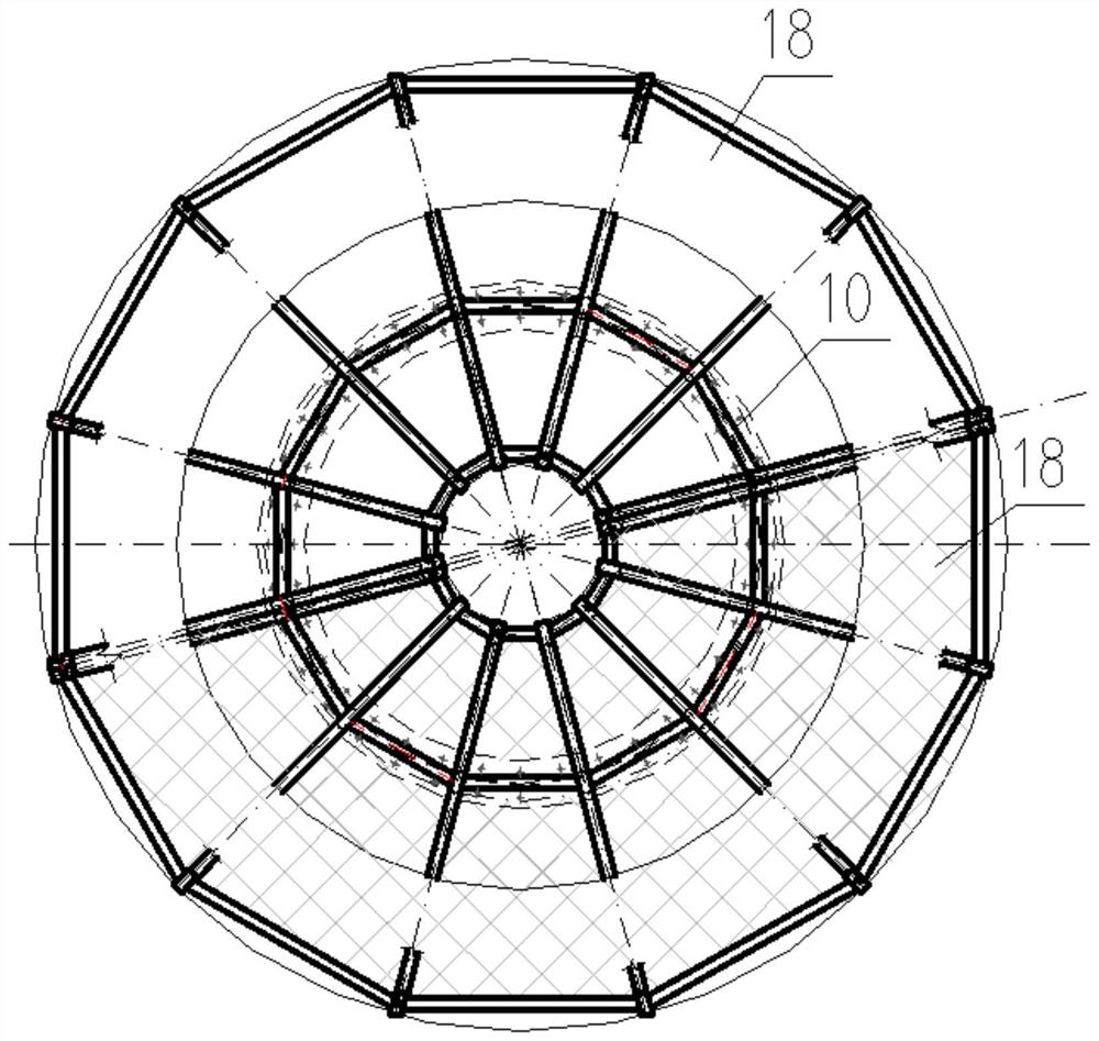 Fabricated steel structure flower basket structure