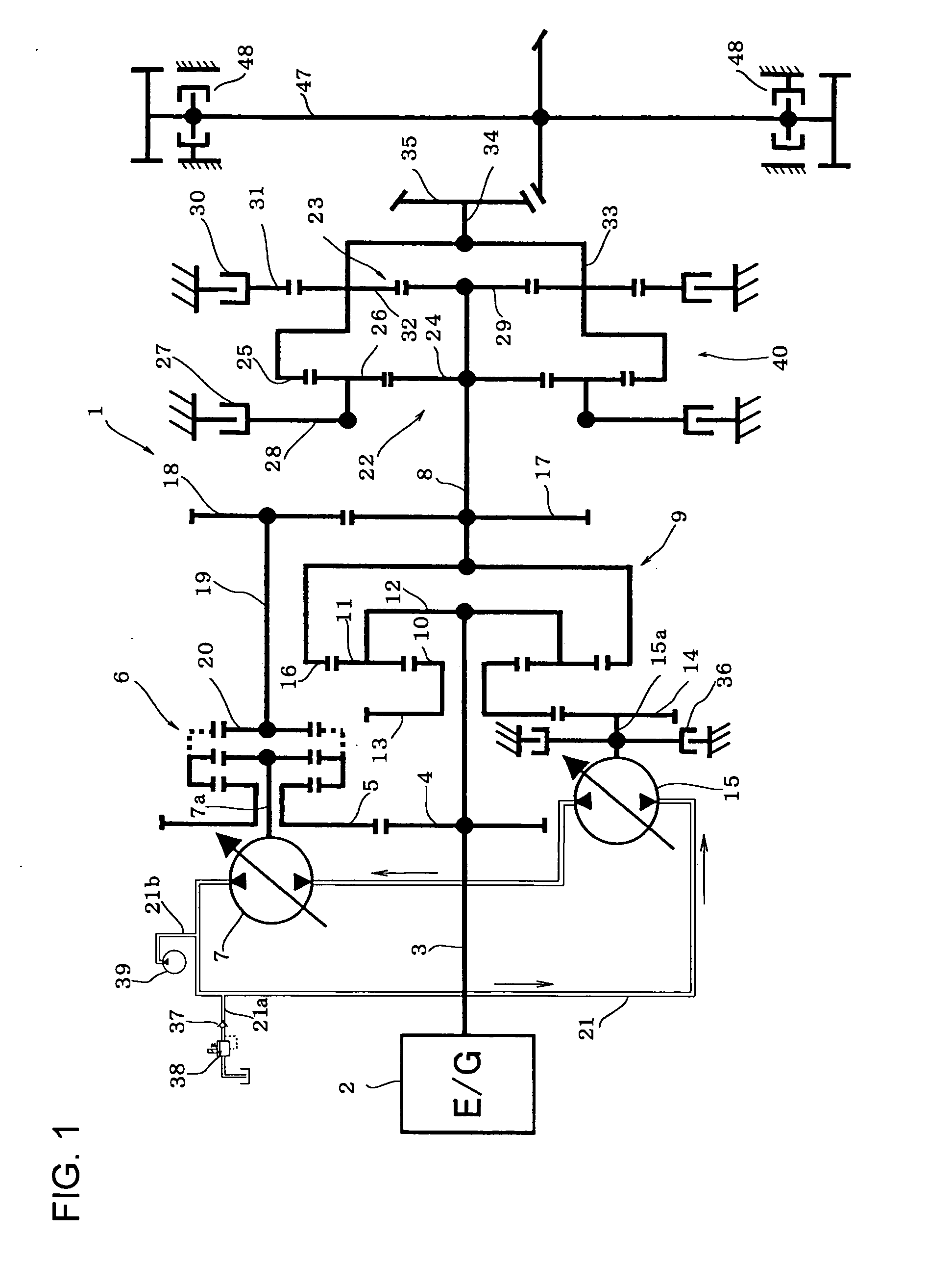 Control system for a hydro-mechanical transmission