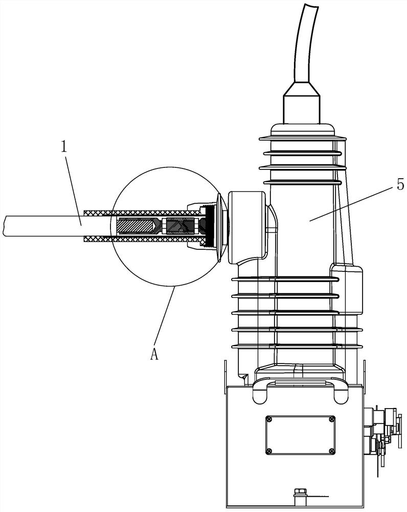 Cable quick connection structure