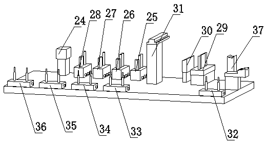 Automatic stamping device for machining aluminum alloy door and window components