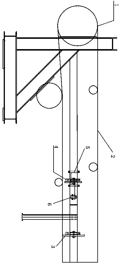 Ninth belt protecting device of heavy belt conveyer