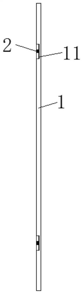 Pre-buried point hanging type mounting structure of assembly type wallboard