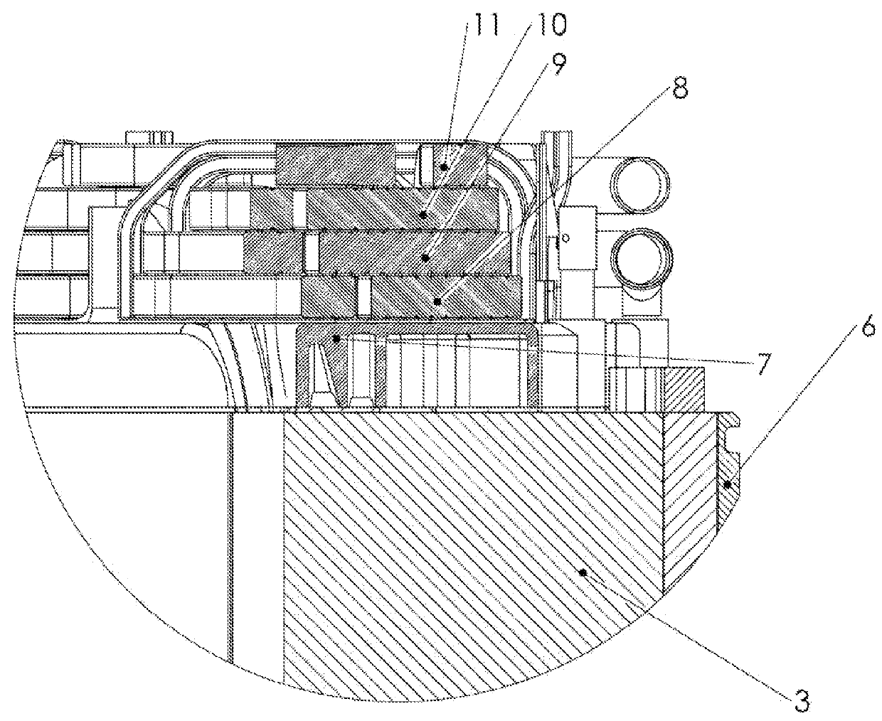 Concentrated winding stator construction for high efficiency machine