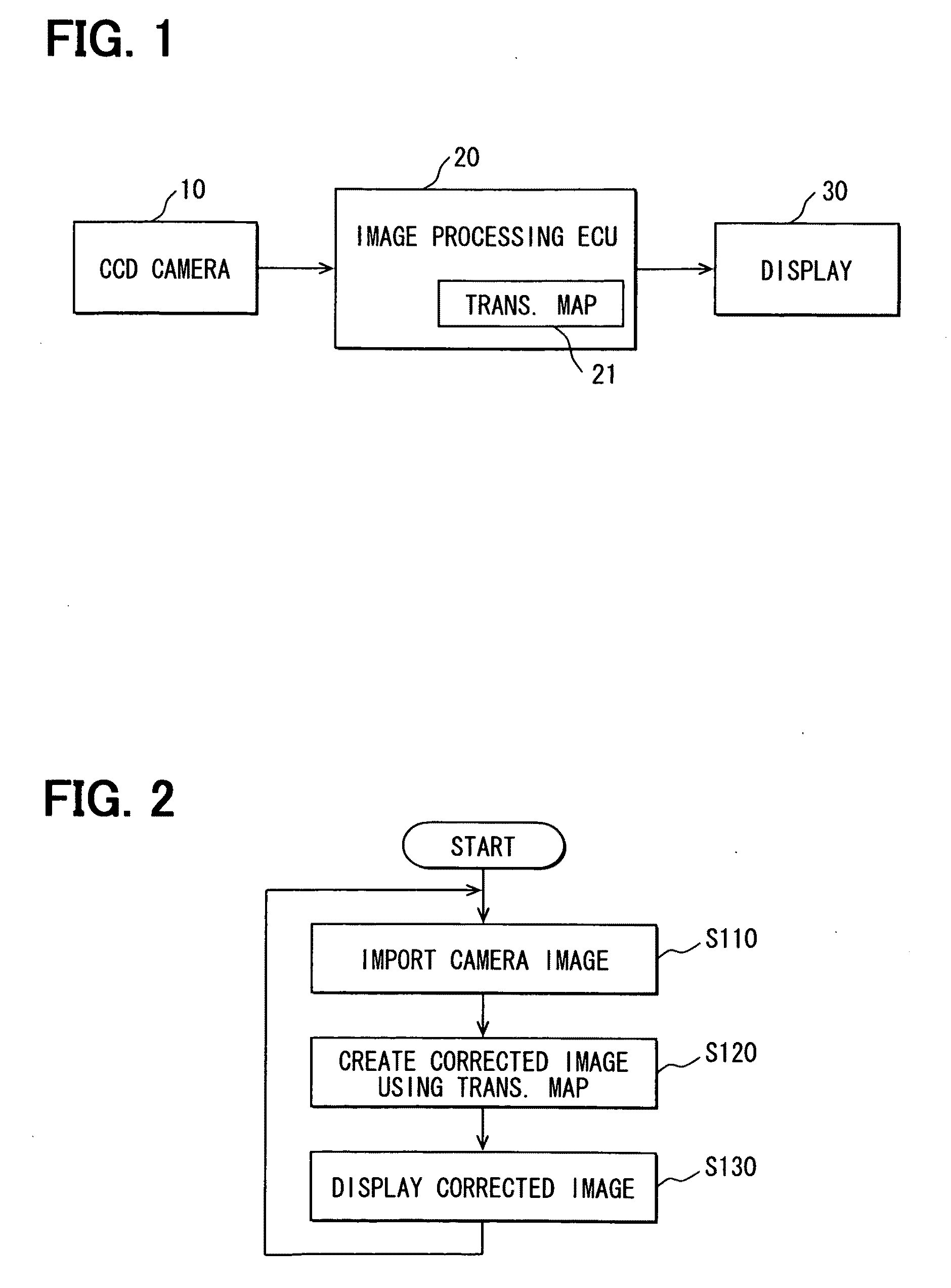 Image correction apparatus and method and method of making transformation map for the same