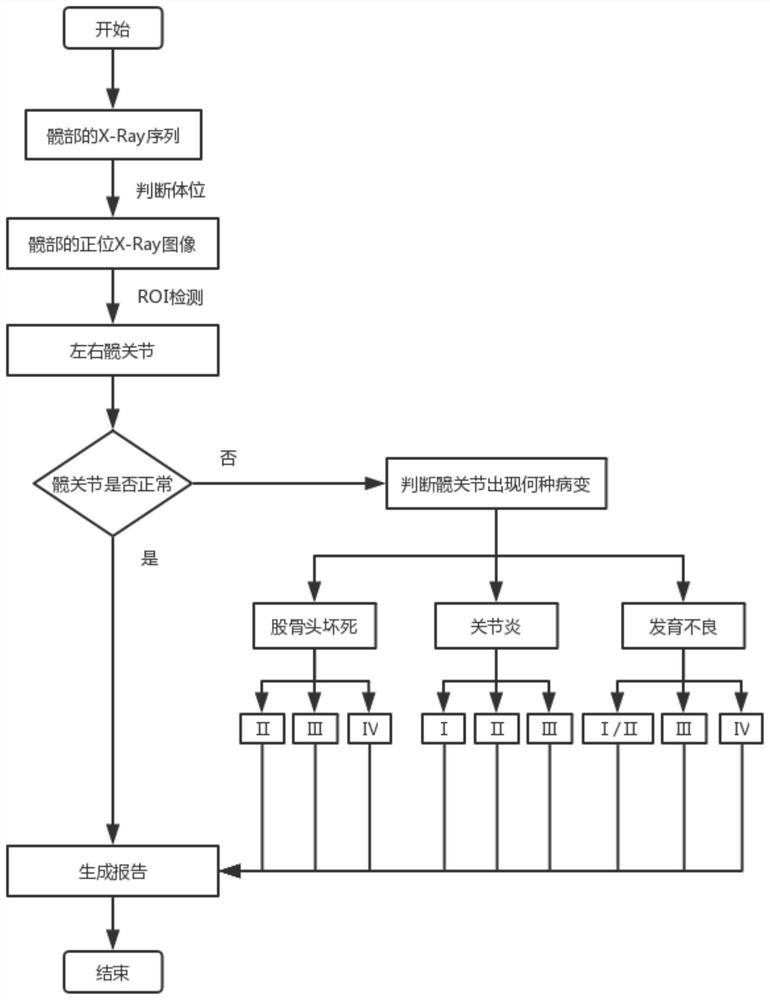 Hip joint marking system and its marking method