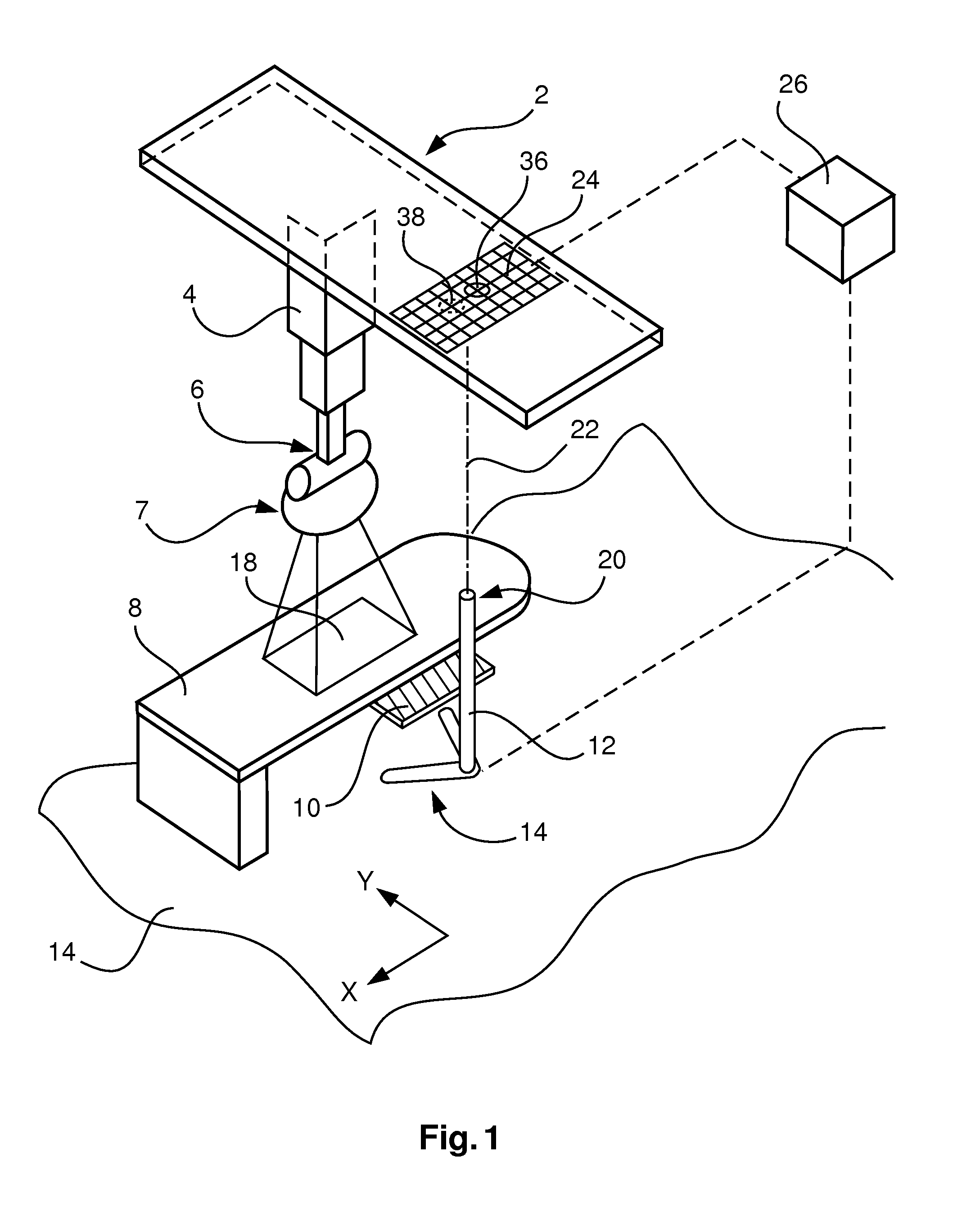 Medical imaging system and method for providing an x-ray image