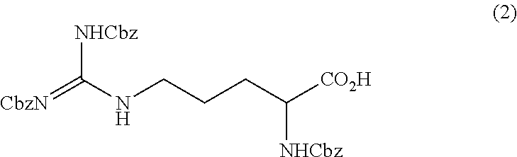 Method for producing tri-carbobenzoxy-arginine