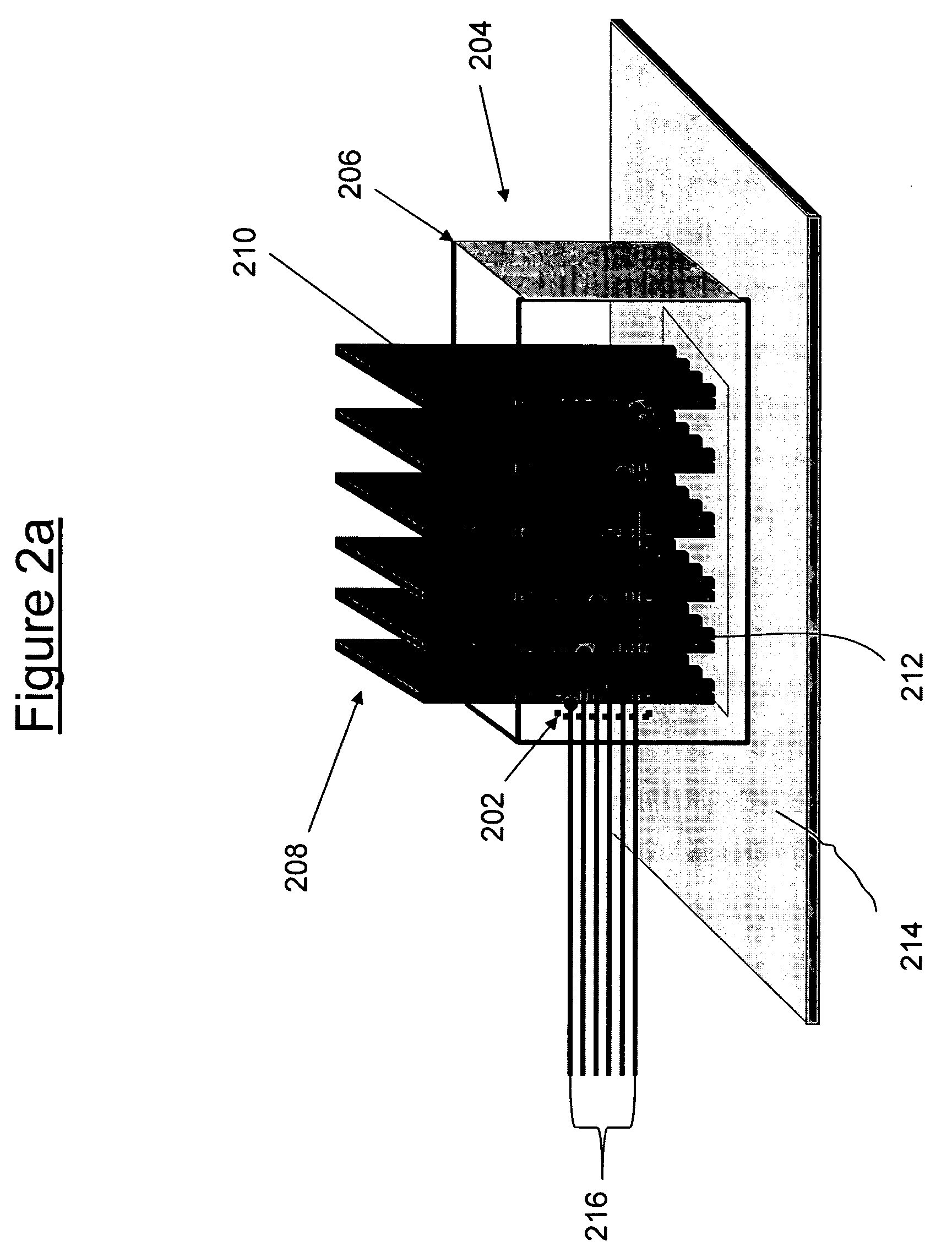 Connector with conductors exposed to exterior air to facilitate heat removal