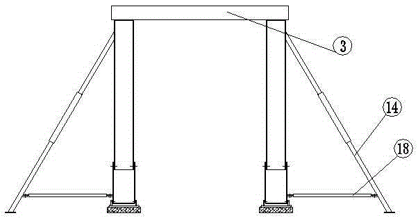 External foldable lifting mechanism for vehicle maintenance service vehicle