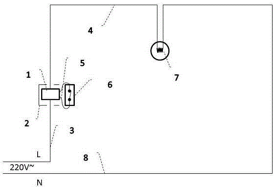 Method for controlling intelligent switch through single live wire