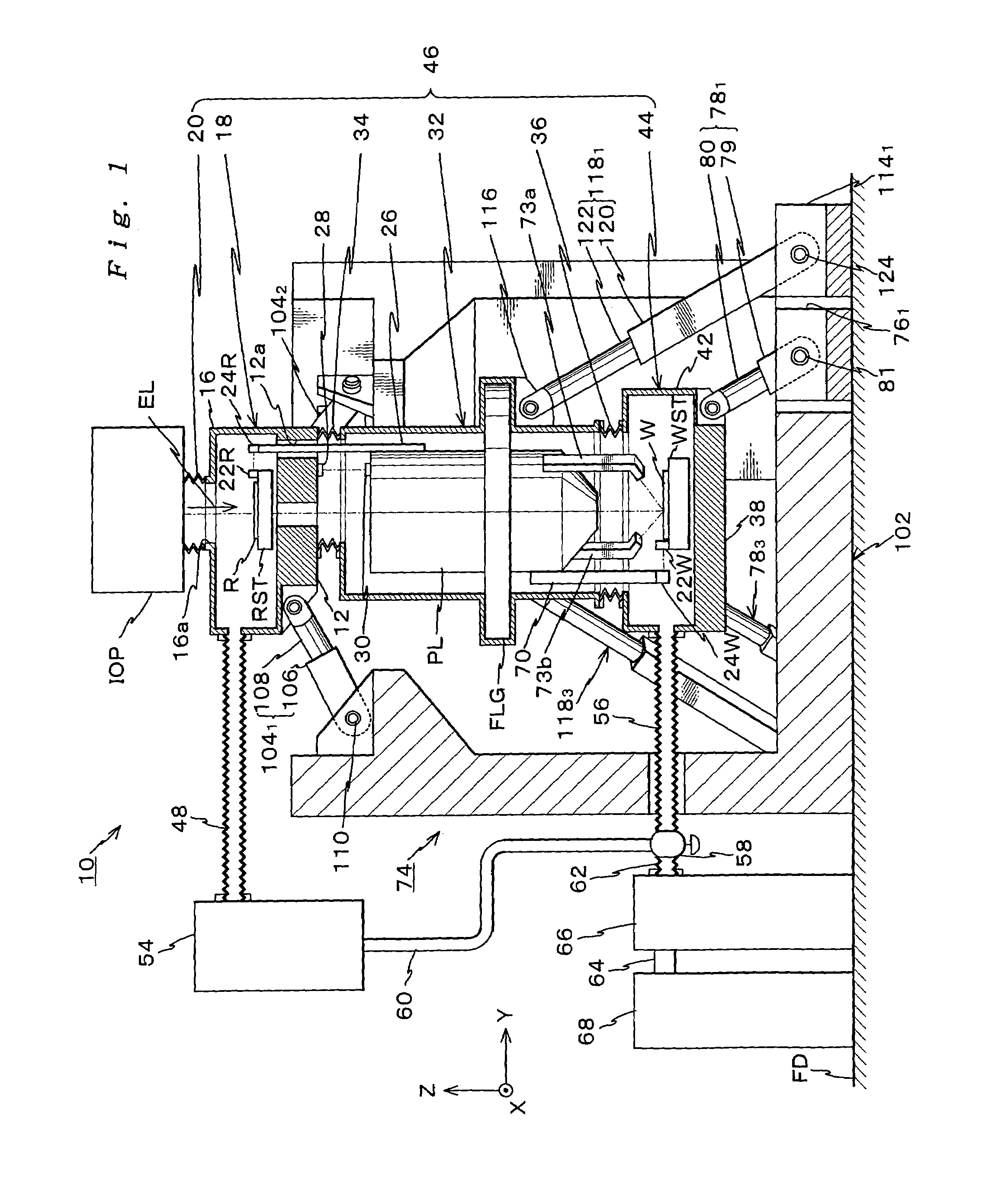 Parallel link mechanism, exposure system and method of manufacturing the same, and method of manufacturing devices