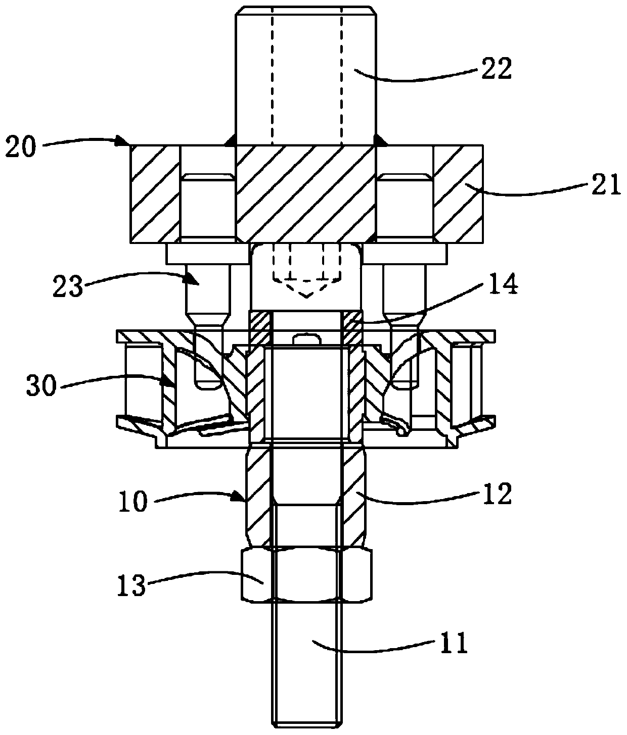 Force measuring auxiliary tool