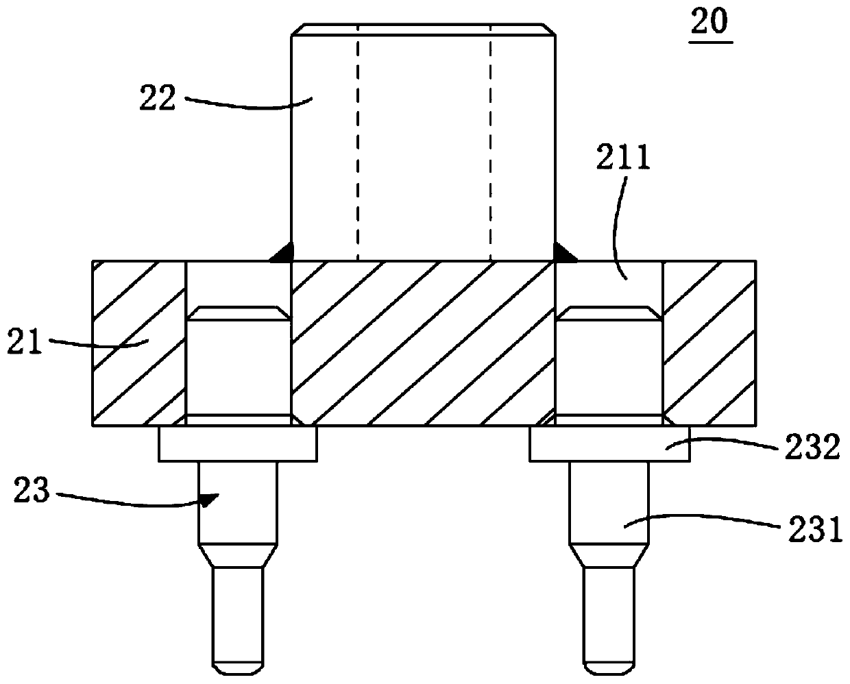 Force measuring auxiliary tool