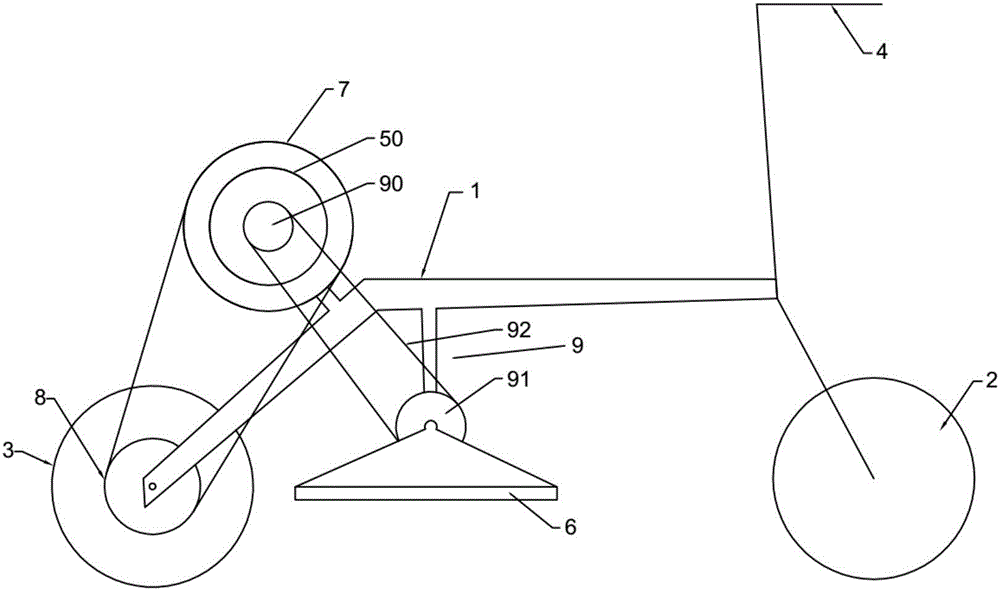 Motion sensing longitudinal two-wheel car