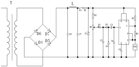 Detection circuit designed on basis of Pi-shaped LC filter