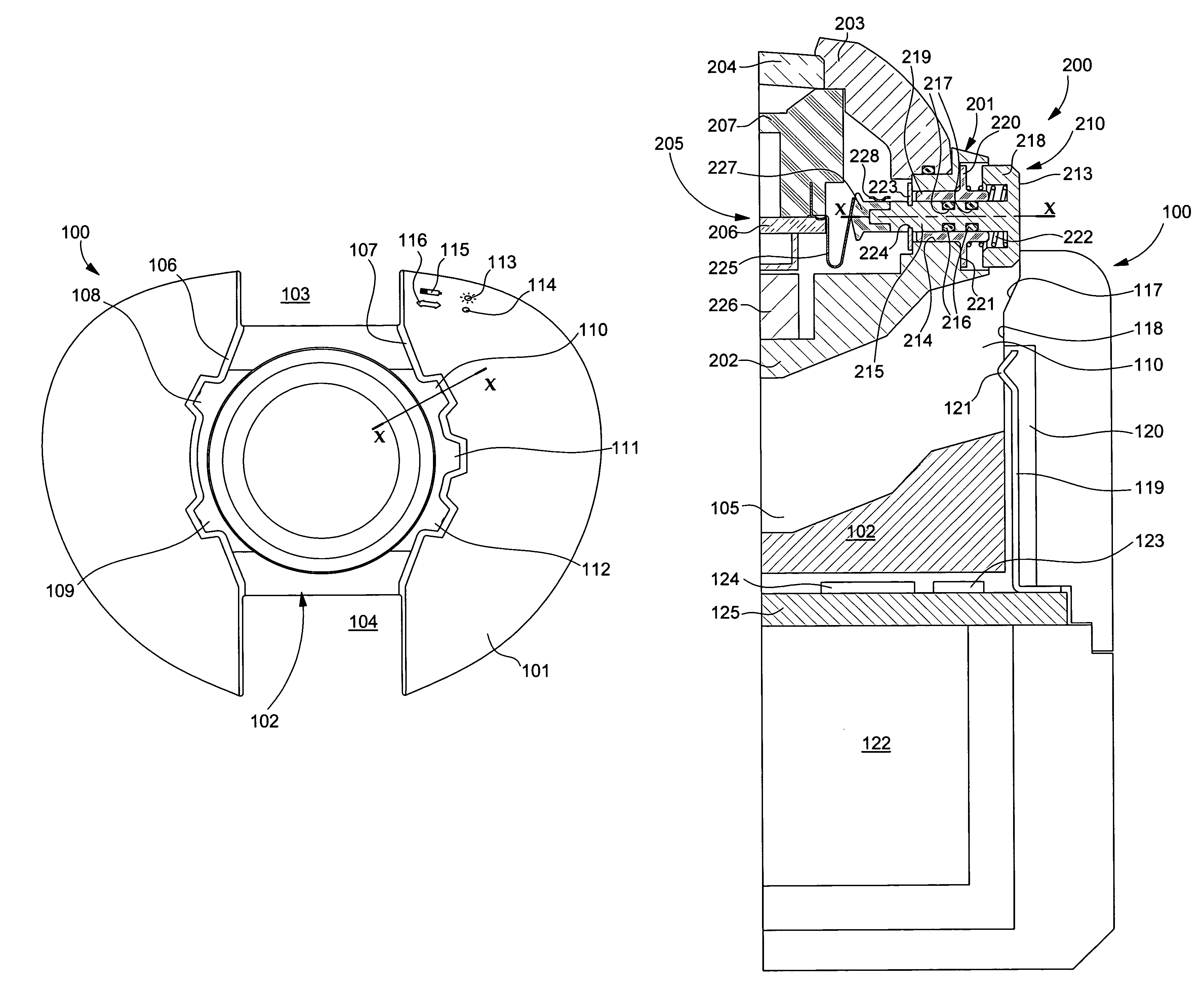 Adapter for portable electronic instrument and transmission system between these two elements