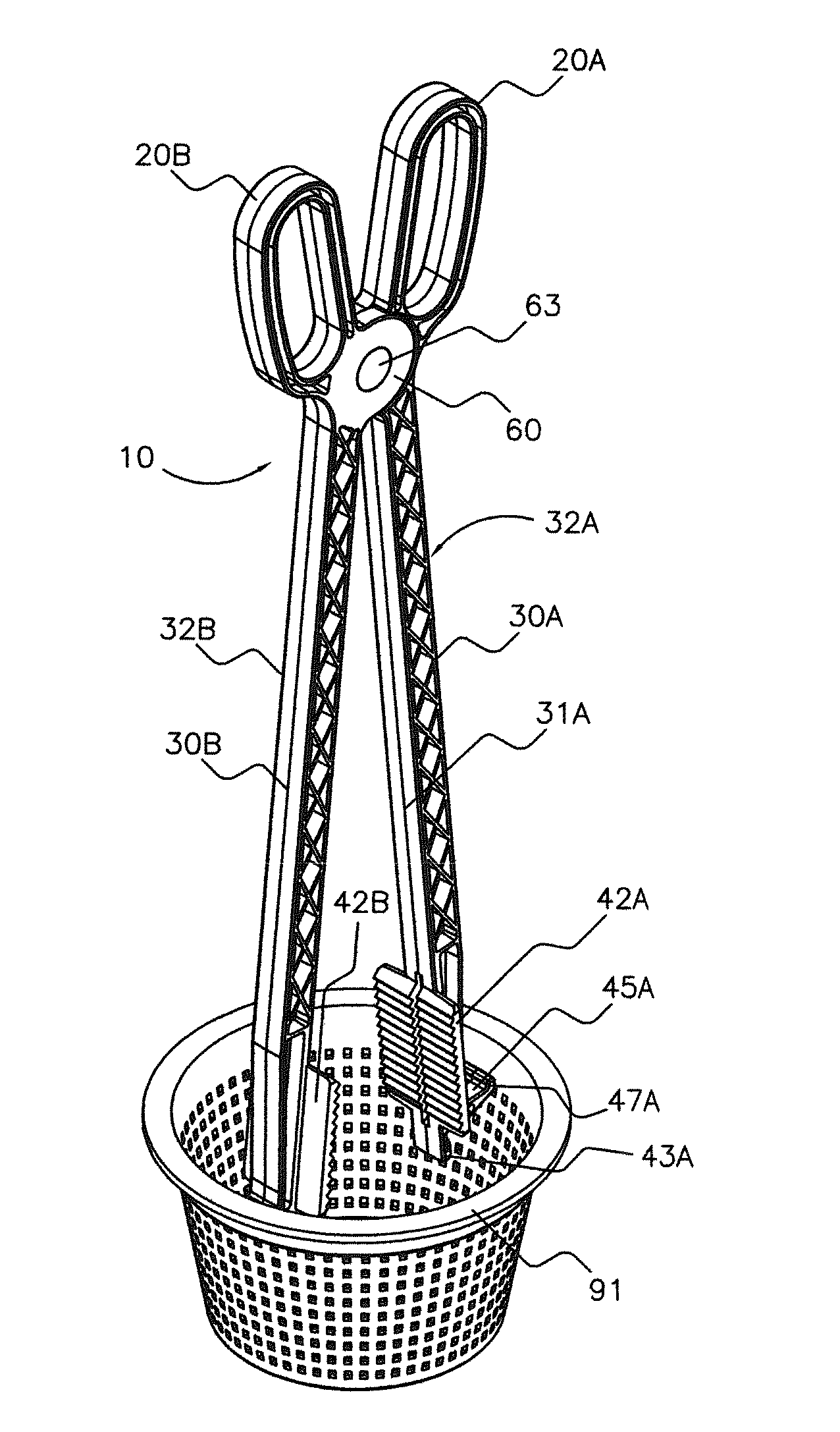 Tool for removing a swimming pool skimmer basket