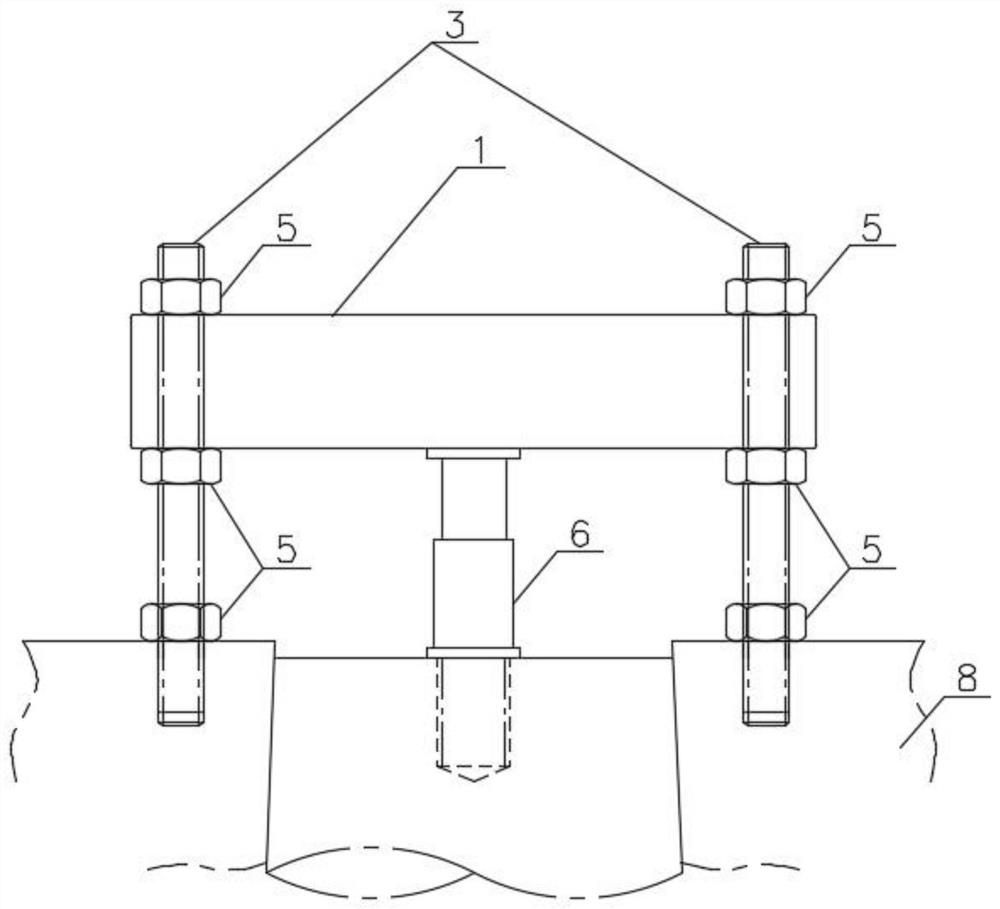 Mounting and dismounting structure of ship rudderstock and mounting and dismounting methods of ship rudderstock