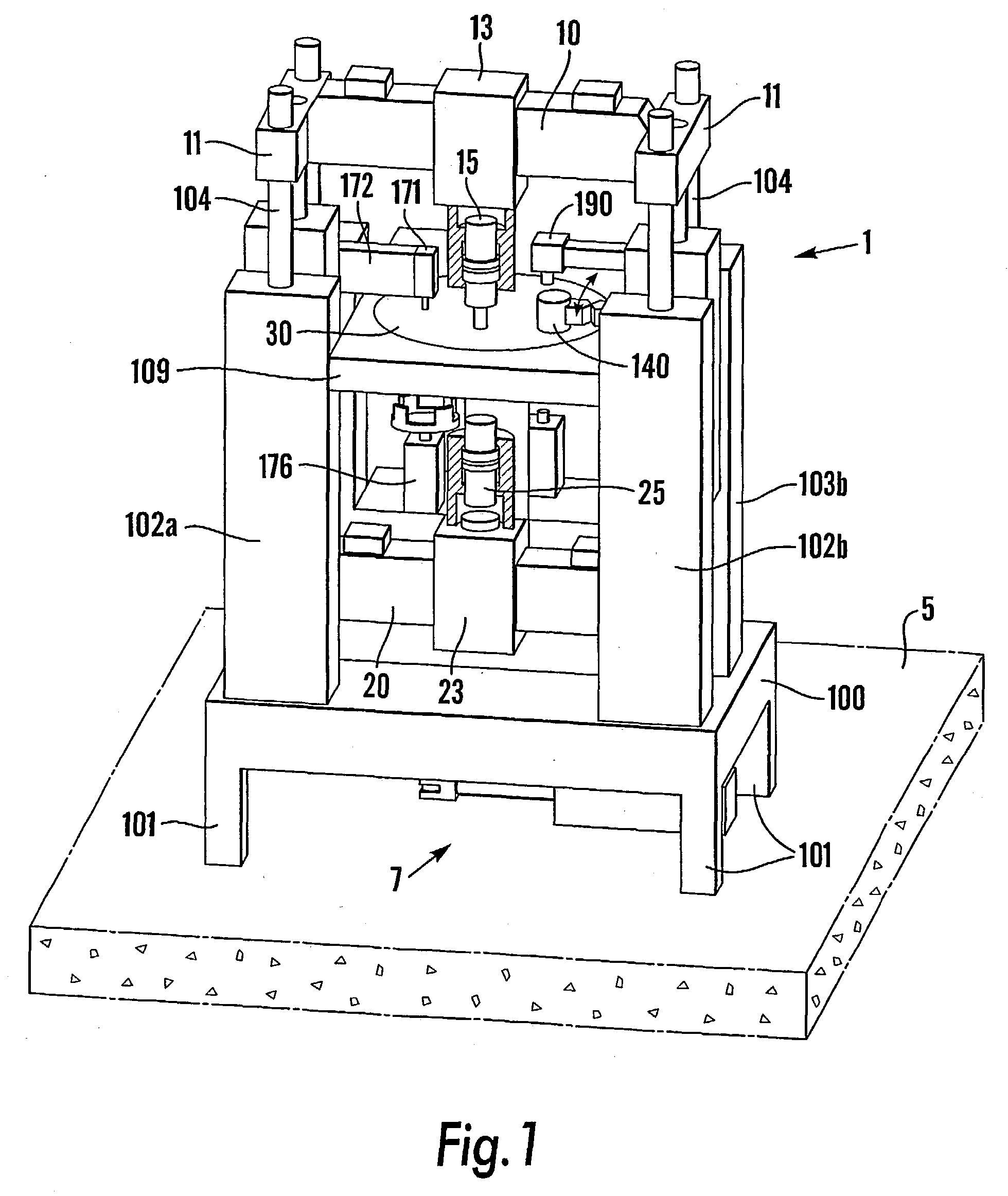 Impact machine and a method of forming a body