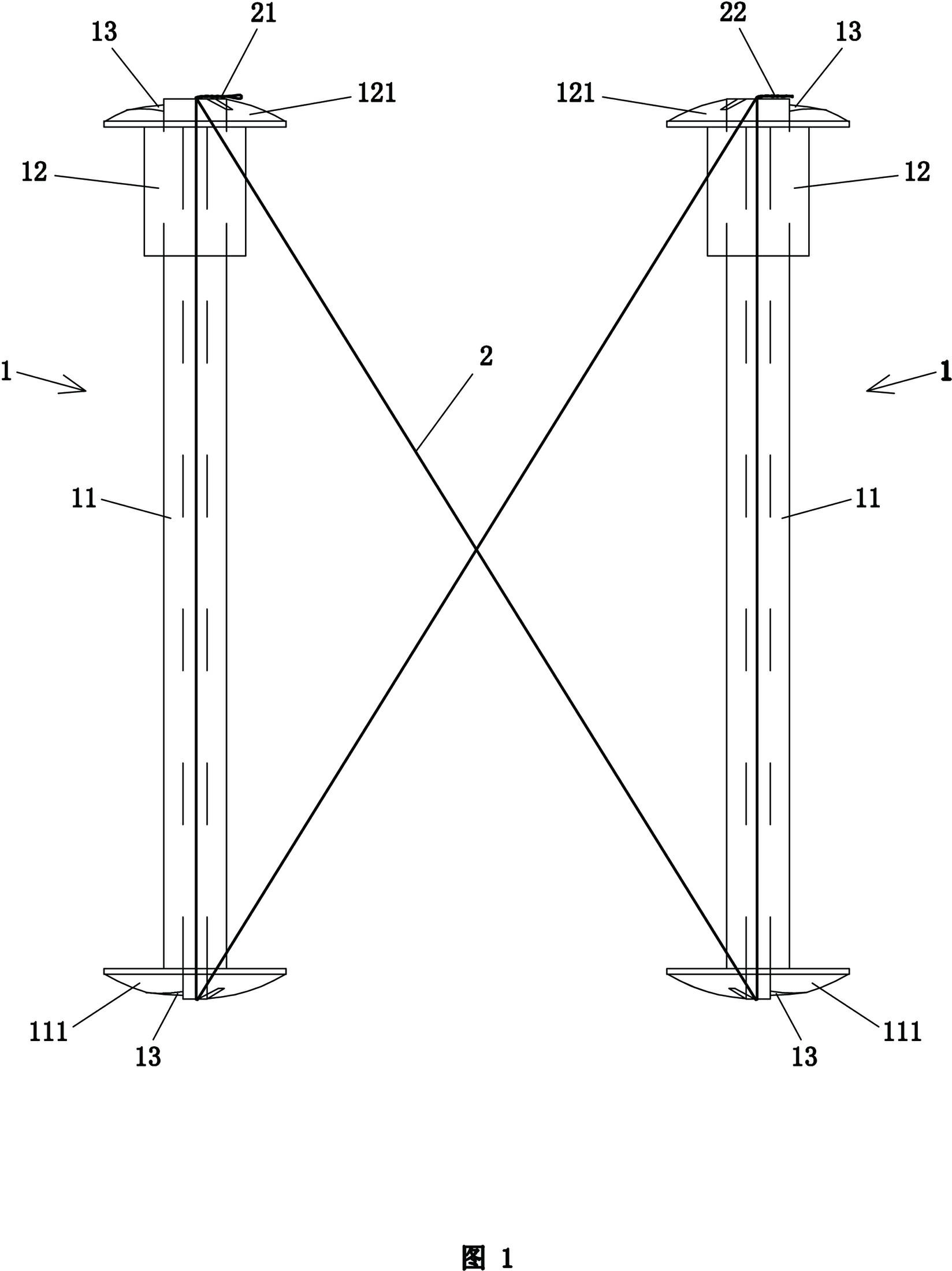 Inhaul cable pressurizing cylinder sleeve and pressurization fixing device for patellar fracture