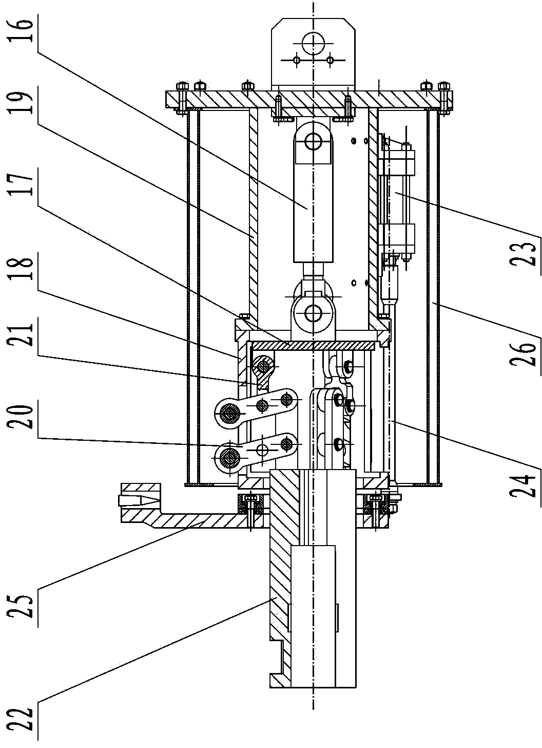 Automatic discharge device of calcium carbide furnace