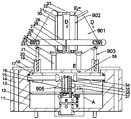 Omnibearing heat conduction device for residential heat supply