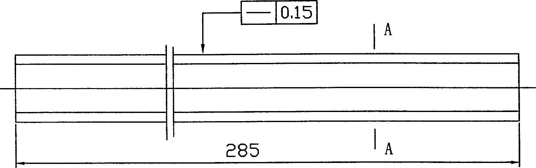 Machining method for irregular key axis blank