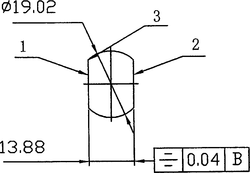 Machining method for irregular key axis blank