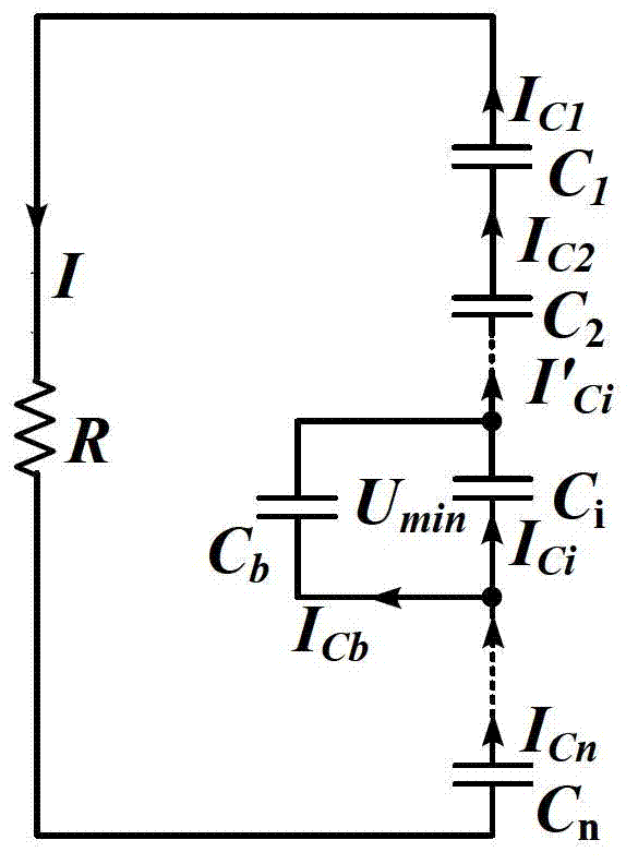 Novel dynamic voltage sharing device for serially connected super capacitor bank