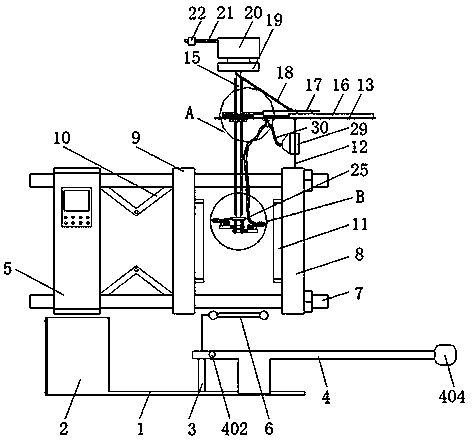 Die-casting machine tool with automatic workpiece taking and spraying functions