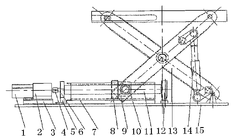 Locking device for scissor-type hydraulic lifting platform