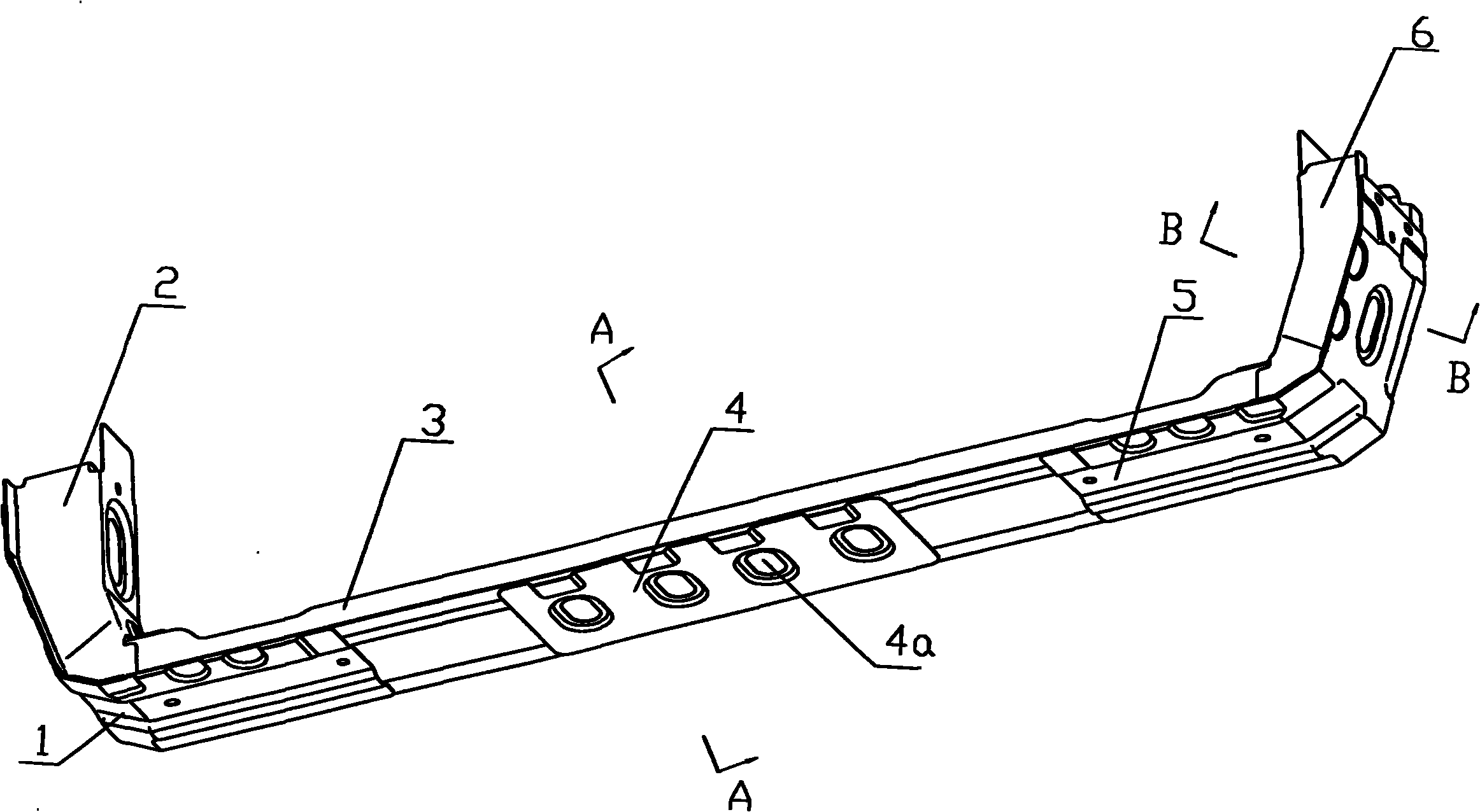 Lower bracket assembly of car radiator