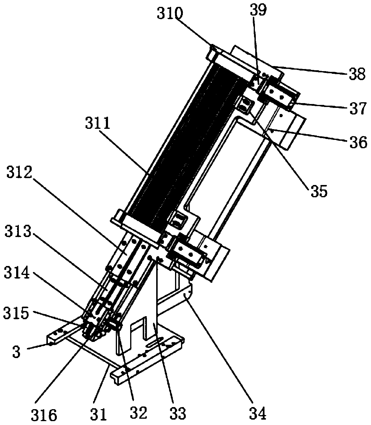 Full-automatic vacuum packaging device for SMD elements