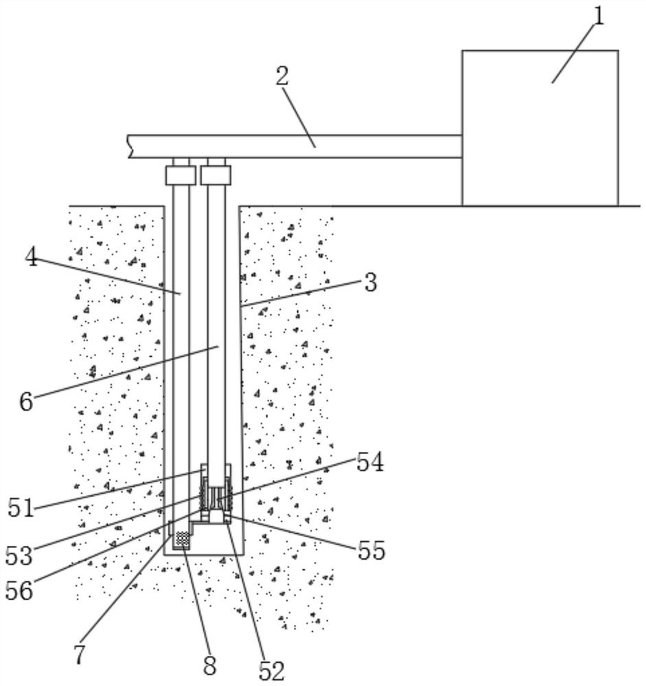 Water level pumping and lowering device for hydraulic engineering construction