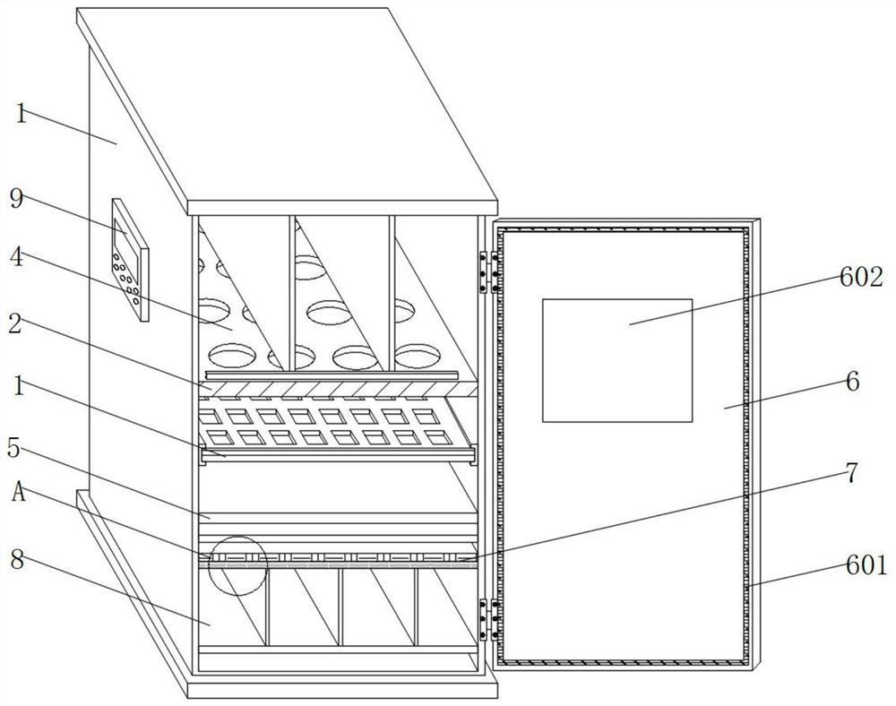 A batch aging equipment for automotive ambient light panels