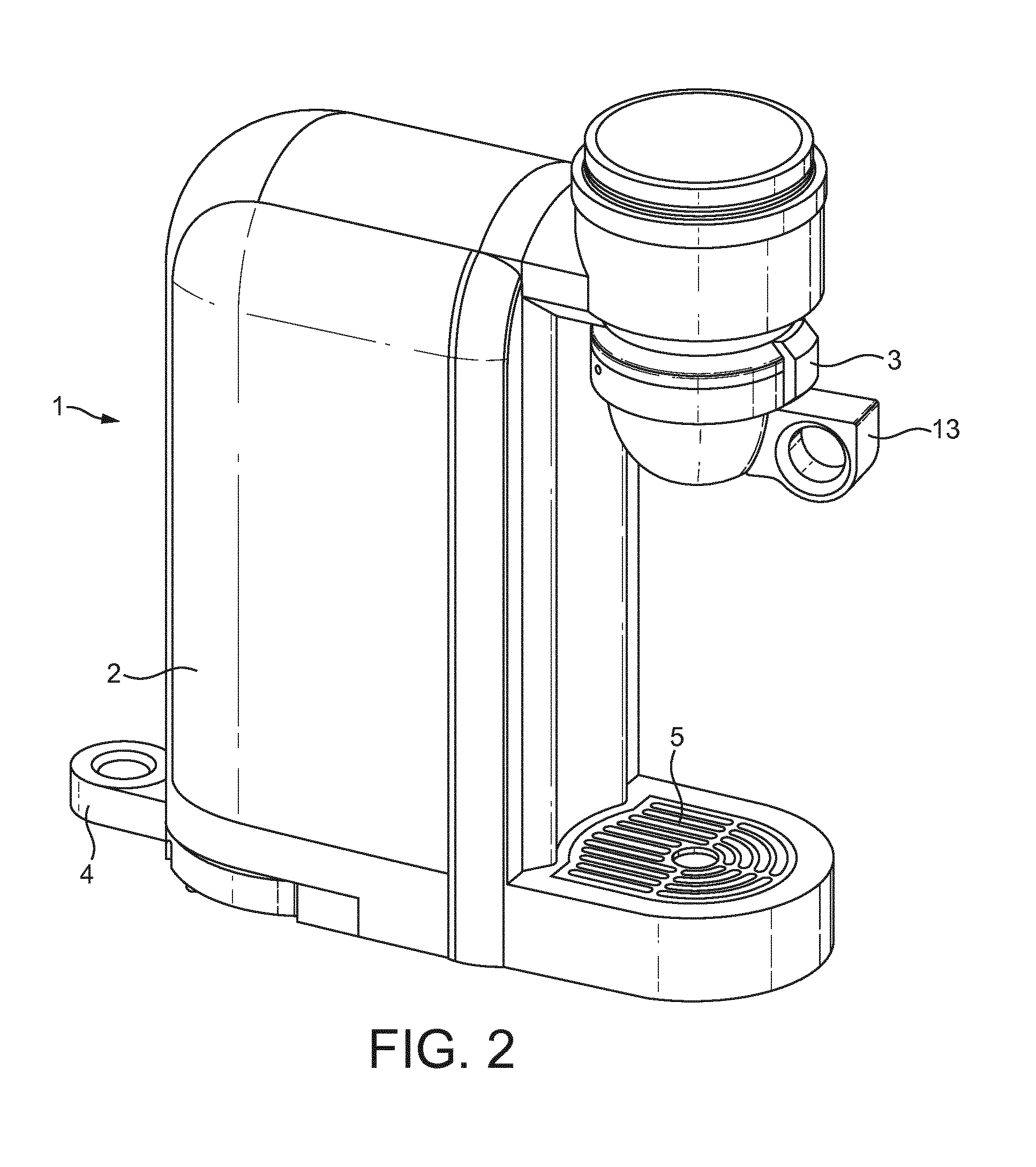 A food or beverage preparation machine with detachable brewing unit
