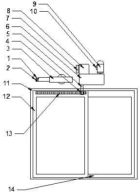 Automatic opening and closing window suitable for household