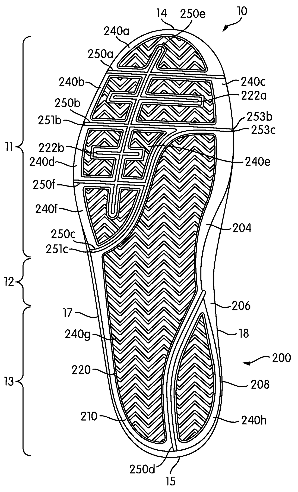 Uppers and sole structures for articles of footwear