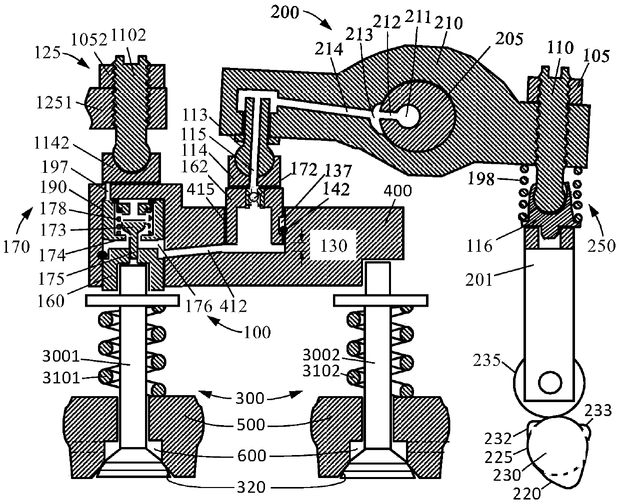 Load controllable engine braking device and engine braking method