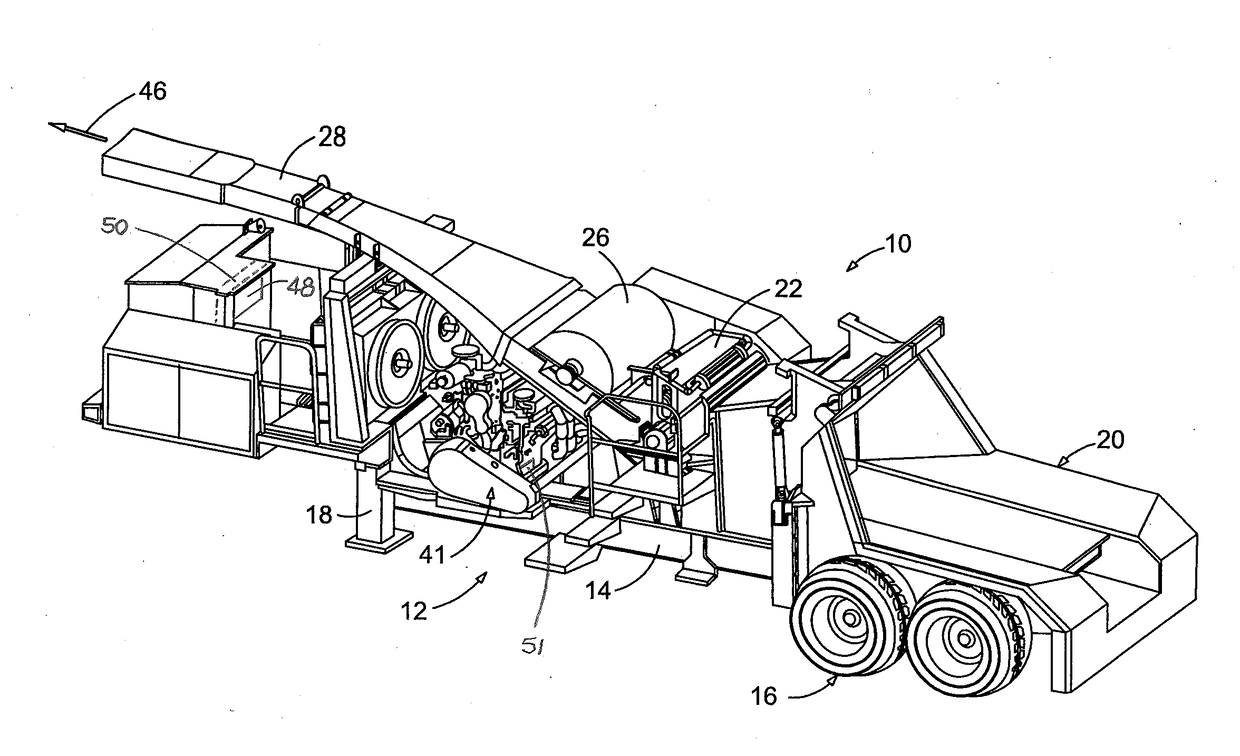 Wood chipper with optimized production control