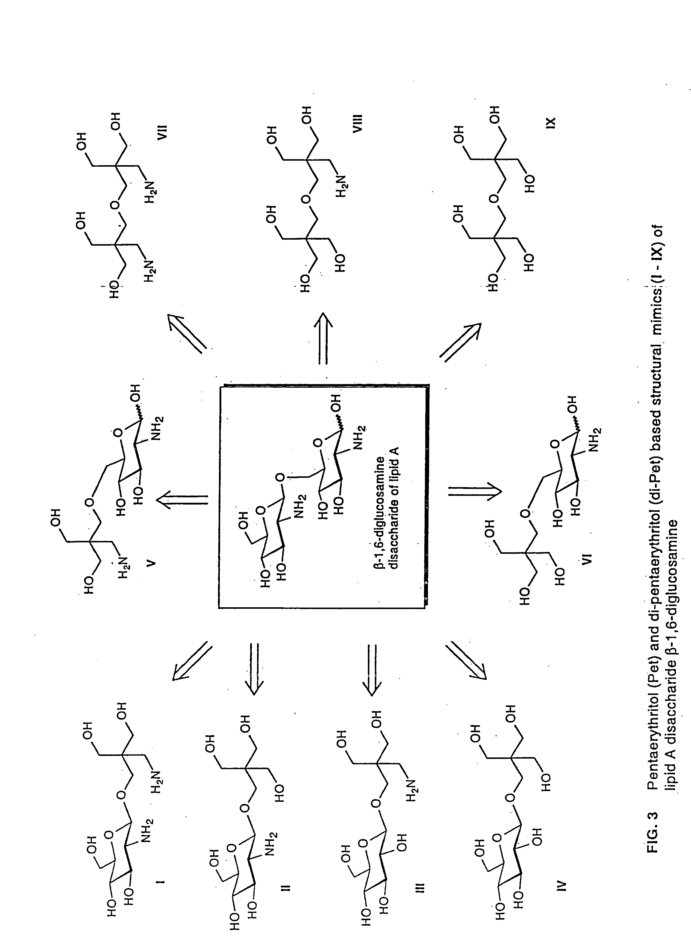 Lipid a and other carbohydrate ligand analogs