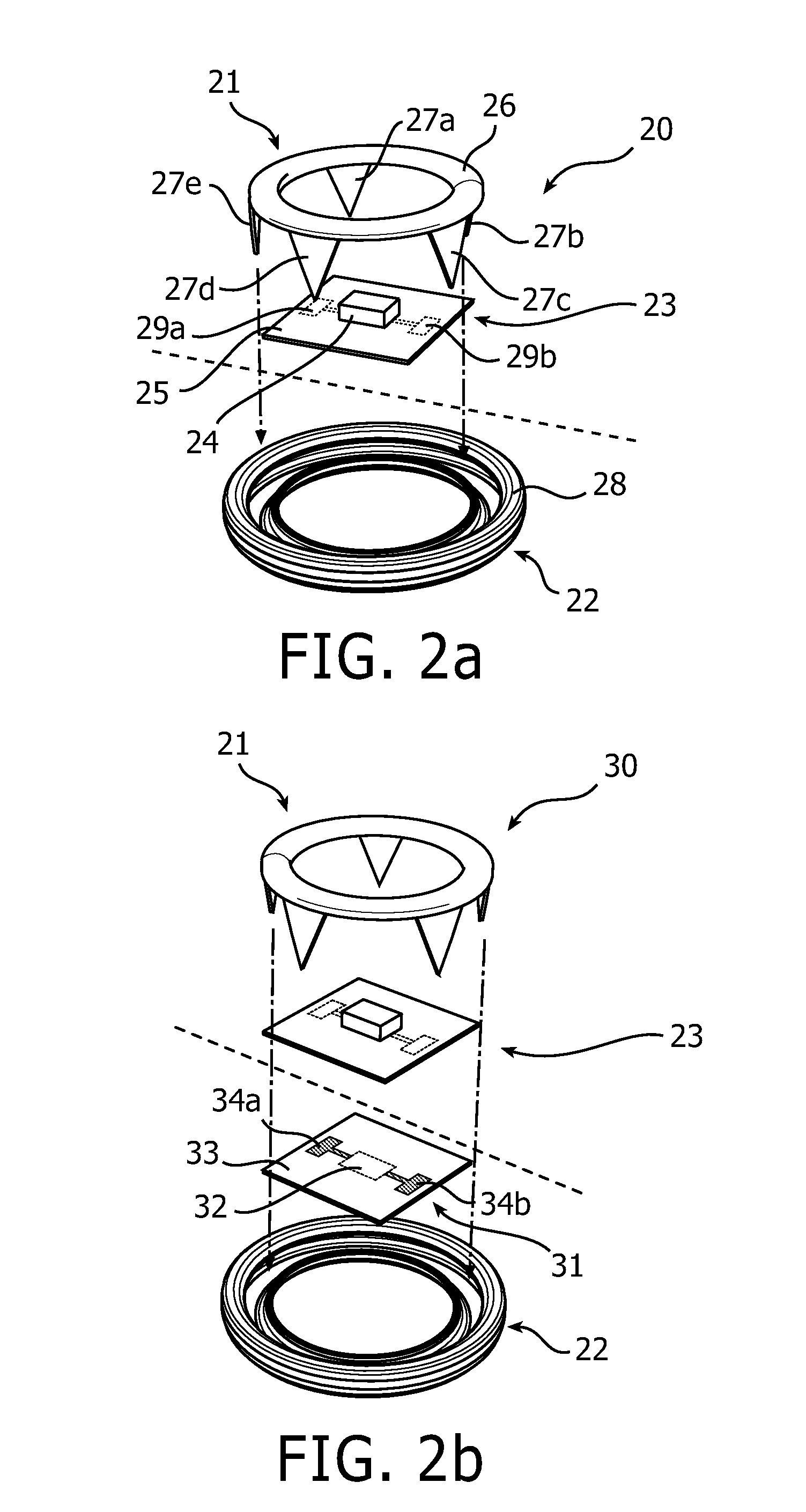 Electronic assembly for attachment to a fabric substrate, electronic textile, and method of manufacturing such an electronic textile