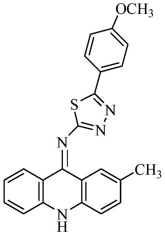 Acridine-1,3,4-thiadiazole compounds and their preparation methods and applications