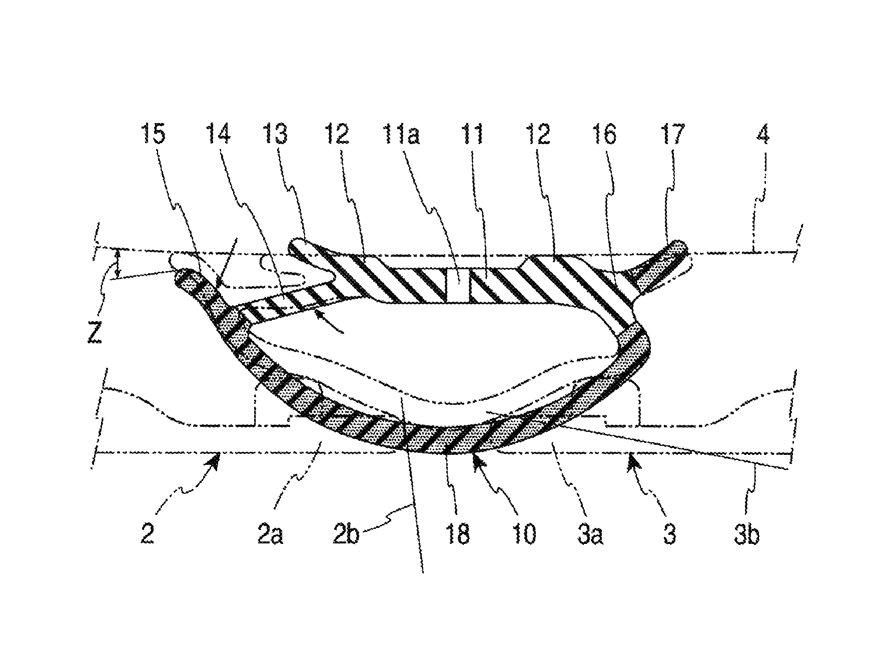 Center pillar weather strip