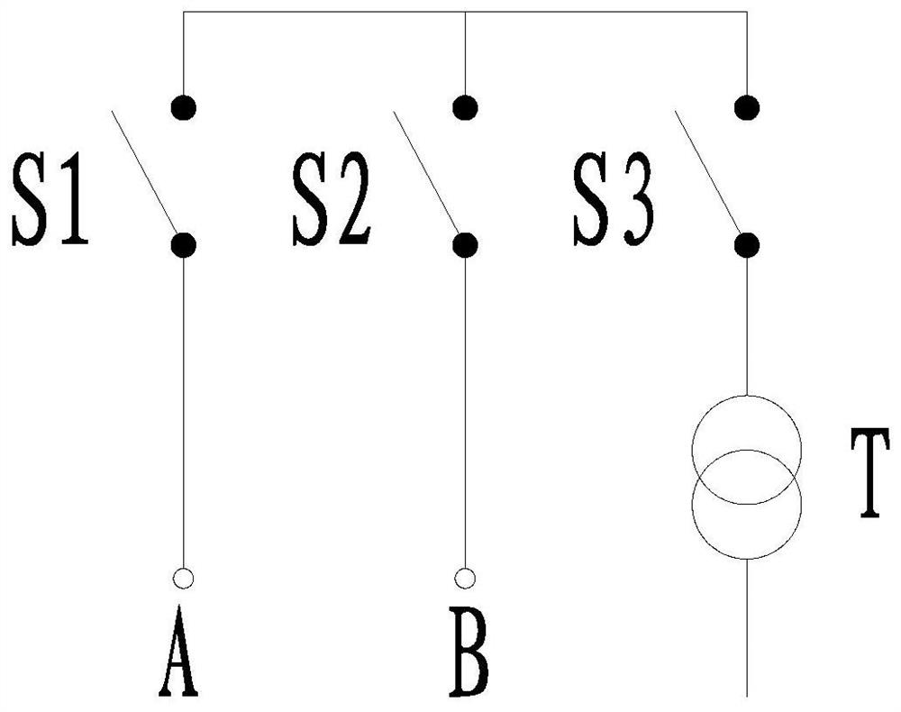 Looped network type combined transformer