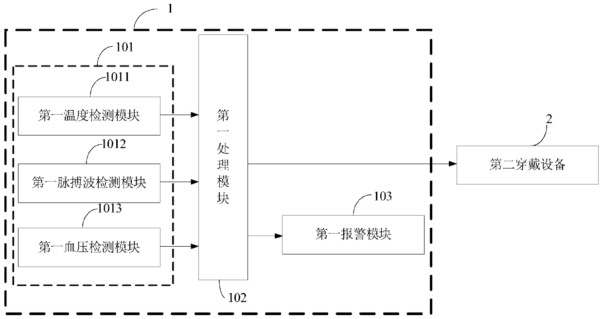 Health monitoring system for person under guardianship