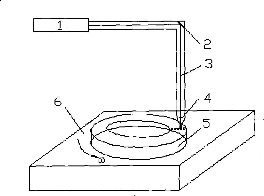 Laser surface modelling engine piston ring and preparation method thereof